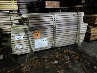 Ca. 183x Ipé hardhouten planken geschaafd, 25x120mm, 140/65cm 43/95cm